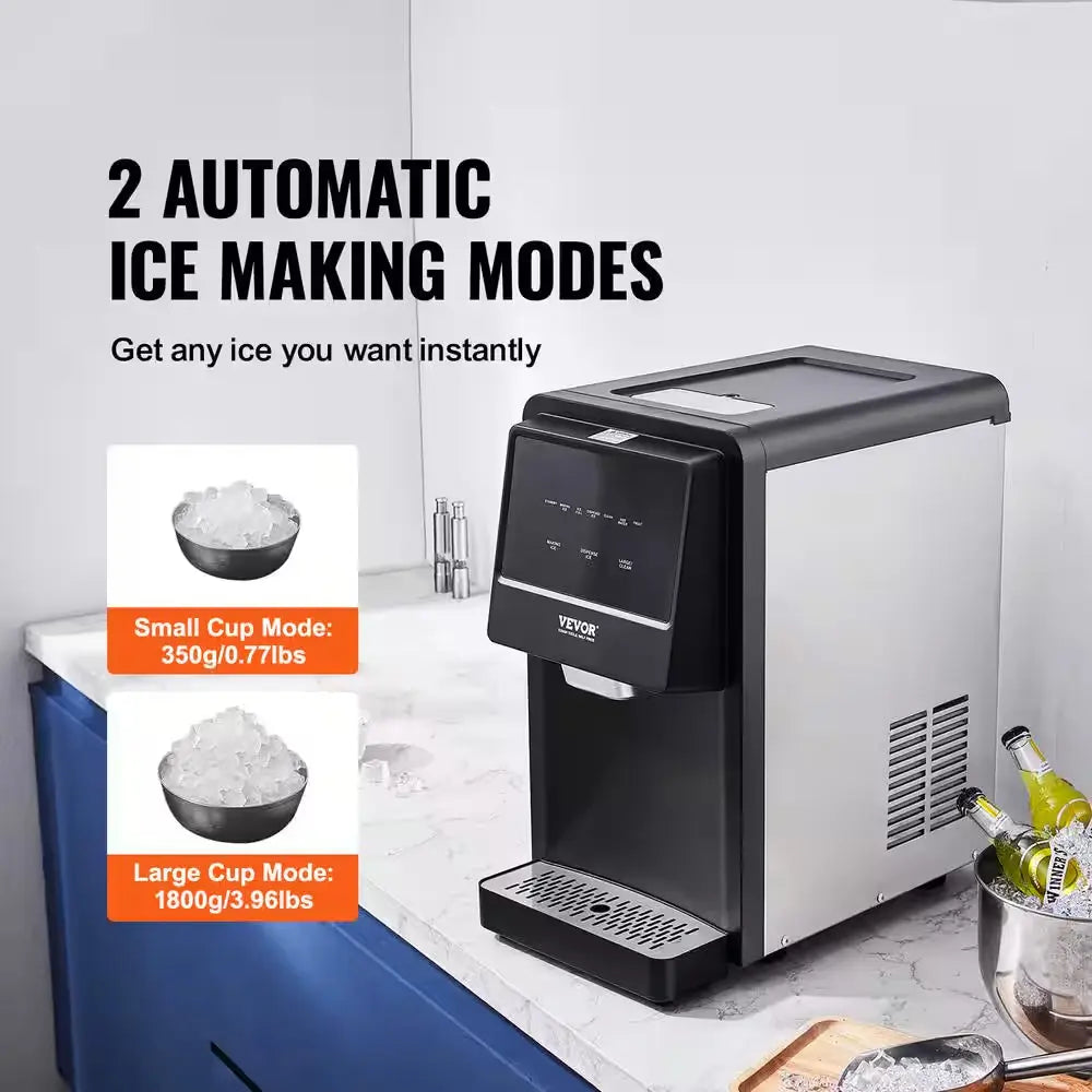 Countertop Ice Maker 12.2 In. 62 Lb./24 H Auto Self-Cleaning Portable Ice Maker Automatic Water Refill Black Ice Machine | Fridge.com