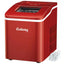 9 In. W 26 Lbs./24-Hour Countertop Portable Ice Maker Self-Cleaning Wit-Hour Scoop in Red | Fridge.com