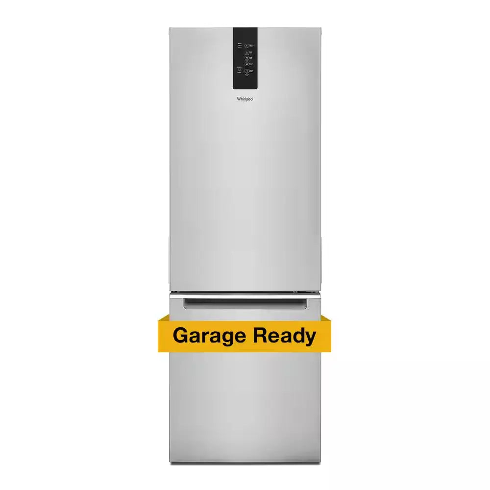 24 In. 12.7 Cu. Ft. Garage Ready Bottom Freezer Refrigerator in Fingerprint Resistant Stainless | Fridge.com