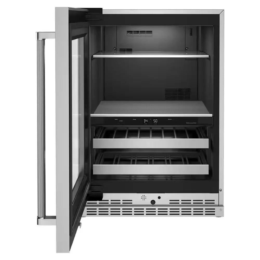 24 In. 14-Bottle Beverage Cooler in Stainless Steel | Fridge.com