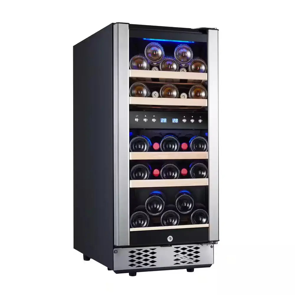 24 In. 152 Bottle Wine Cooler Refrigerator Frost Free with Digital Temperature Control, Freestanding or Built-In | Fridge.com