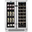 24 In. Built-In French Door Dual Zone 20-Bottle Wine and 60-Can Beverage Cooler | Fridge.com