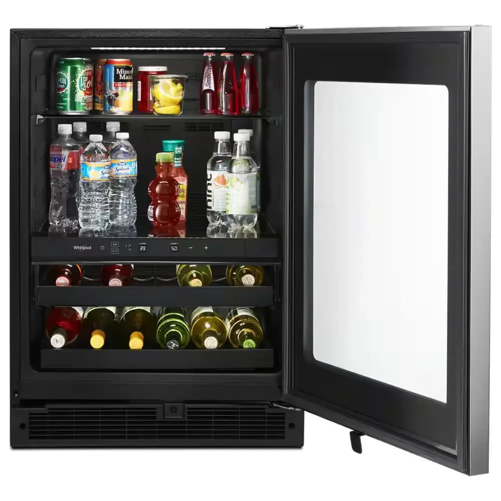 24 In. Dual Zone 14-Bottle Wine Cooler and Beverage Center in Stainless Steel | Fridge.com