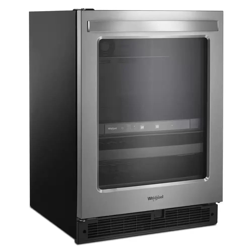 24 In. Dual Zone 14-Bottle Wine Cooler and Beverage Center in Stainless Steel | Fridge.com