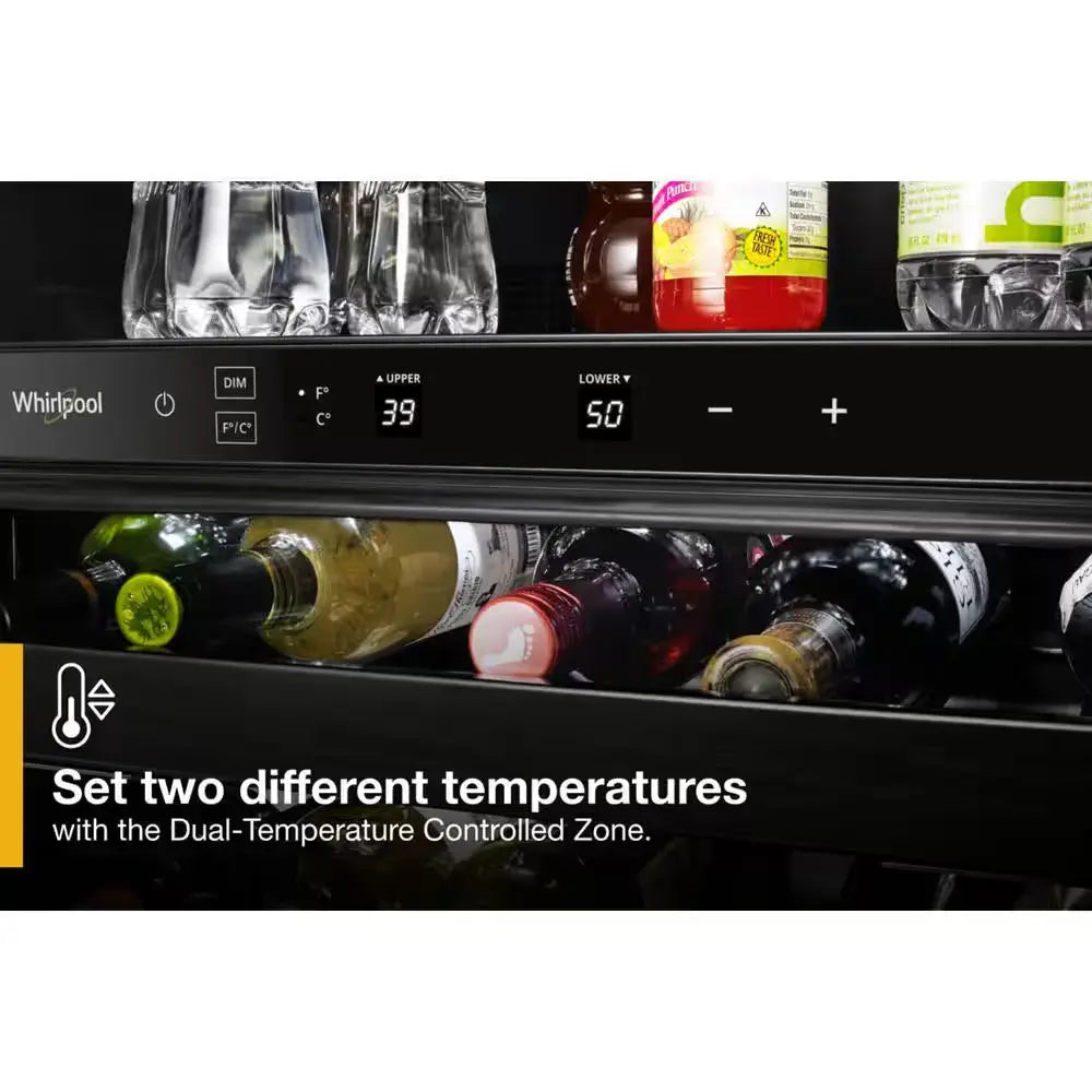 24 In. Dual Zone 14-Bottle Wine Cooler and Beverage Center in Stainless Steel | Fridge.com