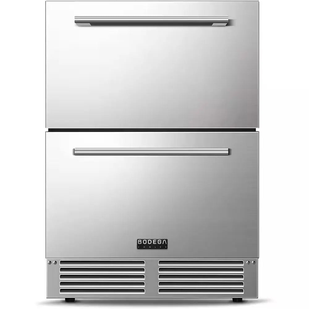 24 In. Dual Zone 19-Wine Bottles and 57-Cans Beverage & Wine Cooler with Smart APP Control in Stainless Steel | Fridge.com