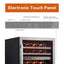 24 In. Dual Zone 46-Bottles Built-In Wine Cooler Refrigerator in Stainless Steel Frost-Free Touch Panel | Fridge.com