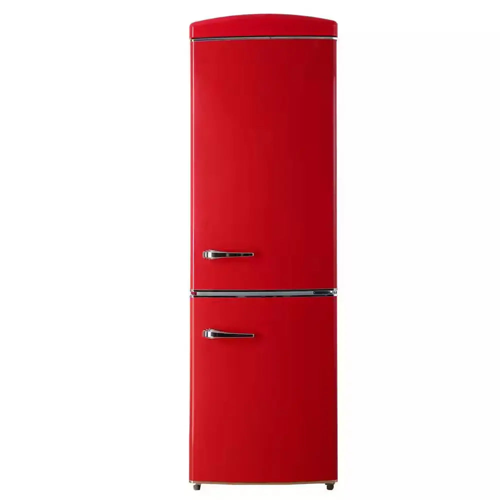 24 In. RETRO BOTTOM MOUNT 11Cf Refrigerator Fast Freeze 110V in Red | Fridge.com