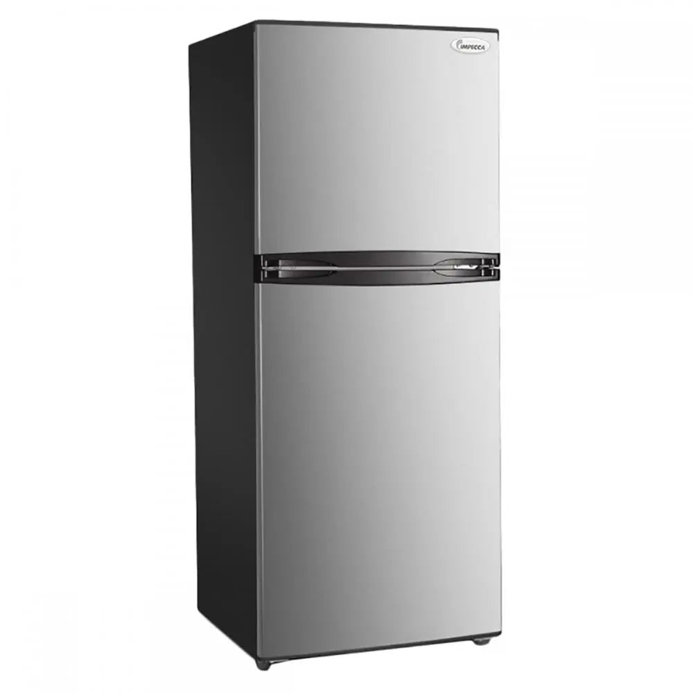 24 Inch Apartment Refrigerator (10.1 Cu. Ft.) Top Mount Freezer, Stainless Look | Impecca | Fridge.com