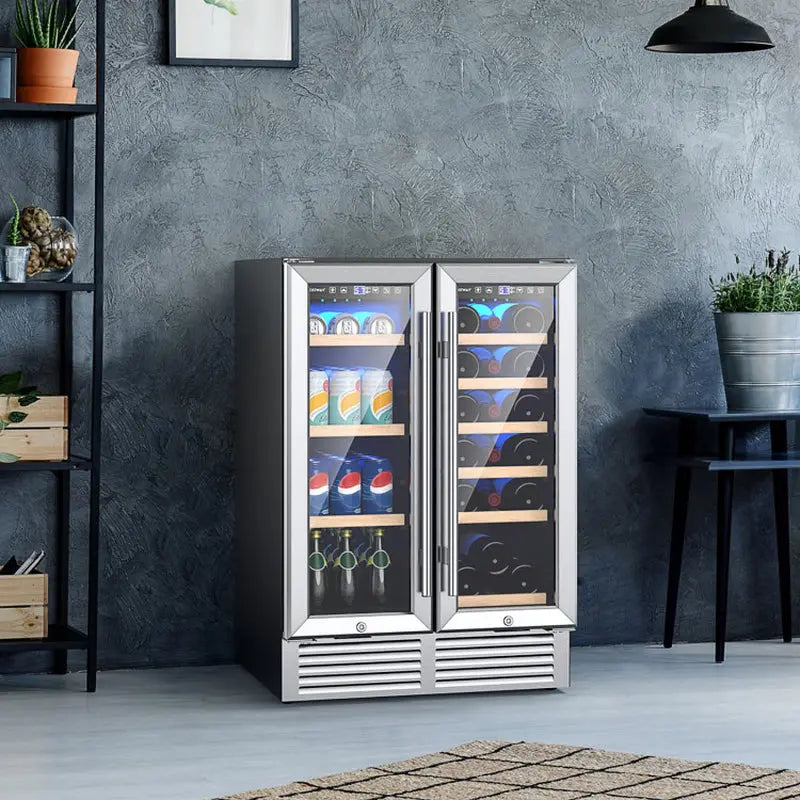 24 Inch Dual Zone Wine and Beverage Cooler | Fridge.com