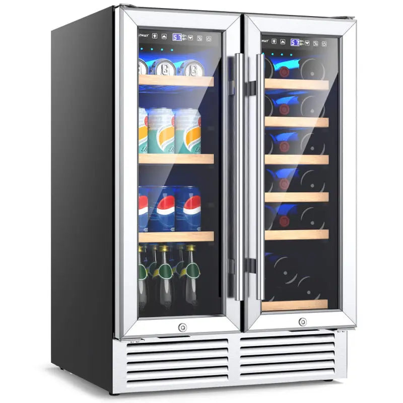 24 Inch Dual Zone Wine and Beverage Cooler | Fridge.com