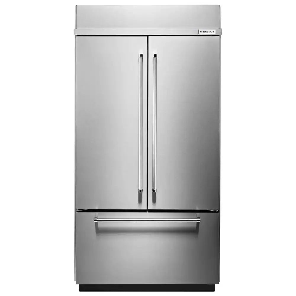 24.2 Cu. Ft. Built-In French Door Refrigerator in Stainless Steel, Platinum Interior | Fridge.com