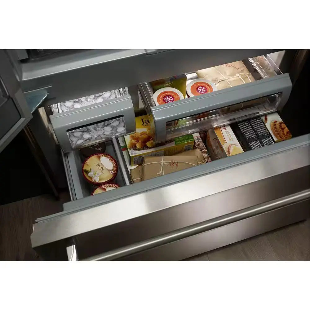 24.2 Cu. Ft. Built-In French Door Refrigerator in Stainless Steel, Platinum Interior | Fridge.com