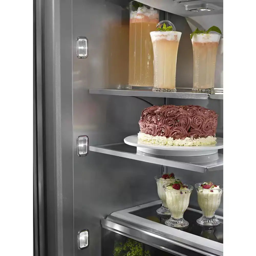 24.2 Cu. Ft. Built-In French Door Refrigerator in Stainless Steel, Platinum Interior | Fridge.com