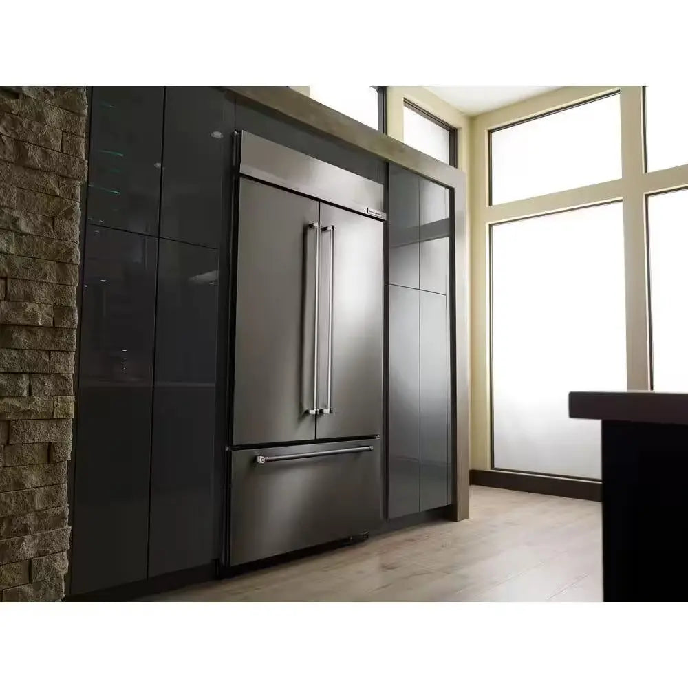 24.2 Cu. Ft. Built-In French Door Refrigerator in Stainless Steel, Platinum Interior | Fridge.com