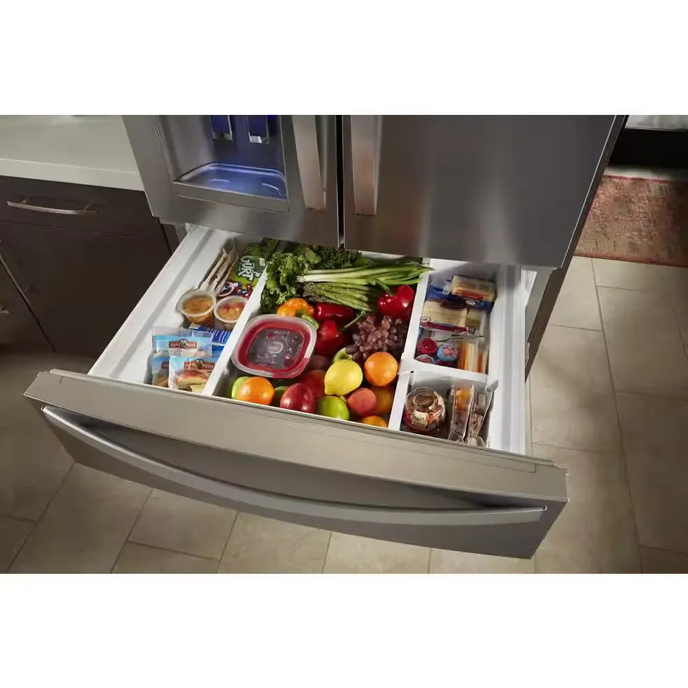 24.5 Cu. Ft. French Door Refrigerator in Fingerprint Resistant Stainless Steel | Fridge.com