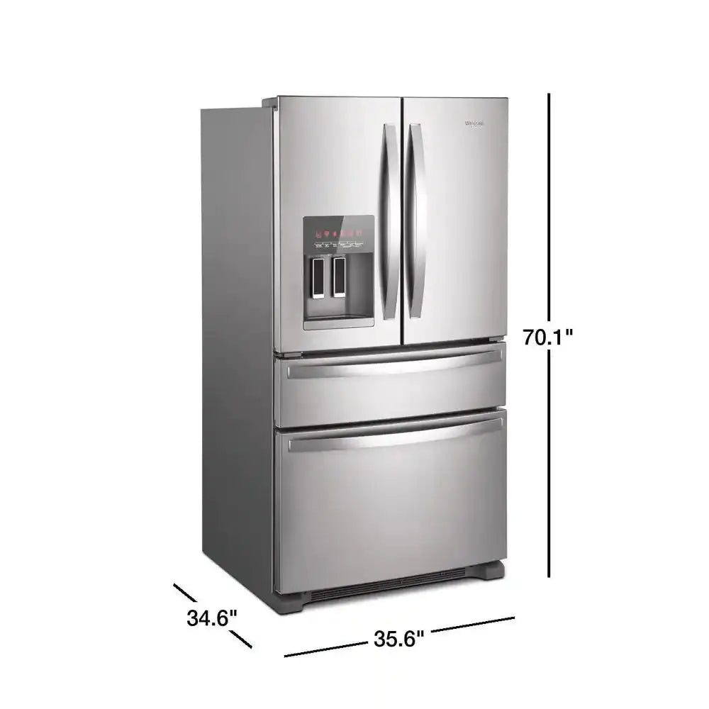 24.5 Cu. Ft. French Door Refrigerator in Fingerprint Resistant Stainless Steel | Fridge.com