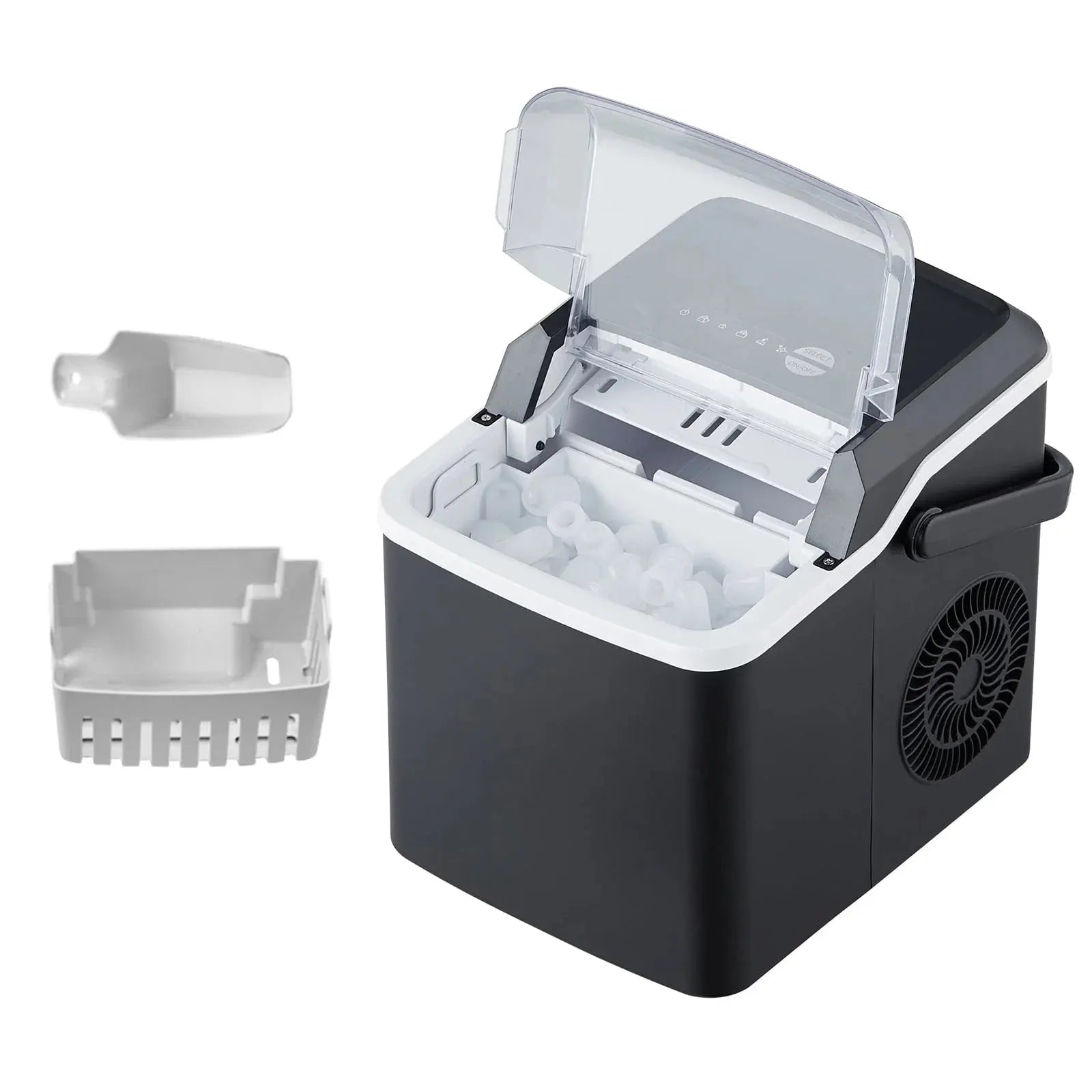 SKYSHALO Portable Countertop Ice Maker 26Lbs/24H Self-Cleaning | Fridge.com