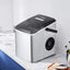 Countertop Ice Maker 26 Lb. / 24H Self-Cleaning Portable Ice Maker Stainless Steel Ice Machine, Silver | Fridge.com