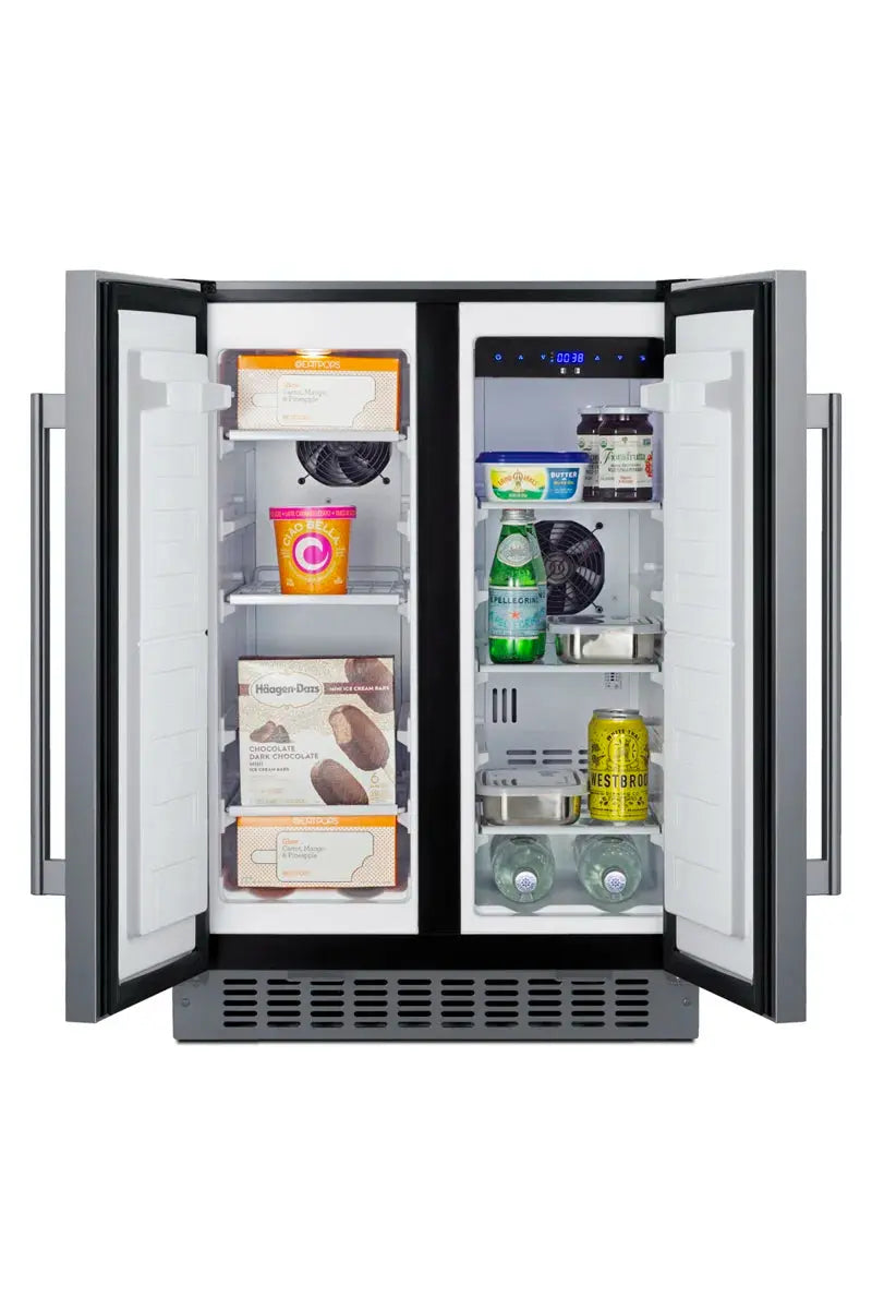 24" French Door Refrigerator 3.78 Cu. Ft. Refrigerator-Freezer | Fridge.com