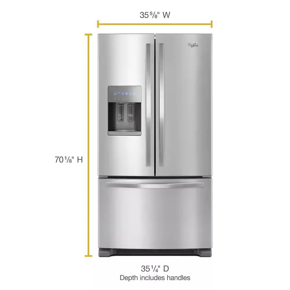 25 Cu. Ft. French Door Refrigerator in Fingerprint-Resistant Stainless Steel | Fridge.com