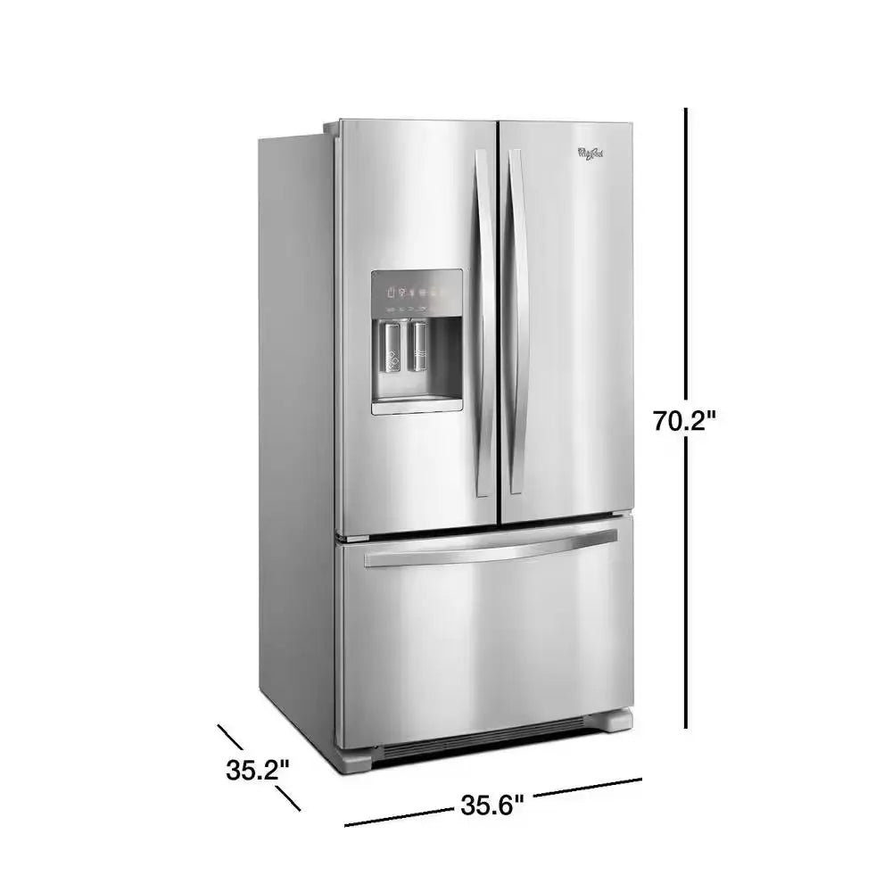 25 Cu. Ft. French Door Refrigerator in Fingerprint-Resistant Stainless Steel | Fridge.com