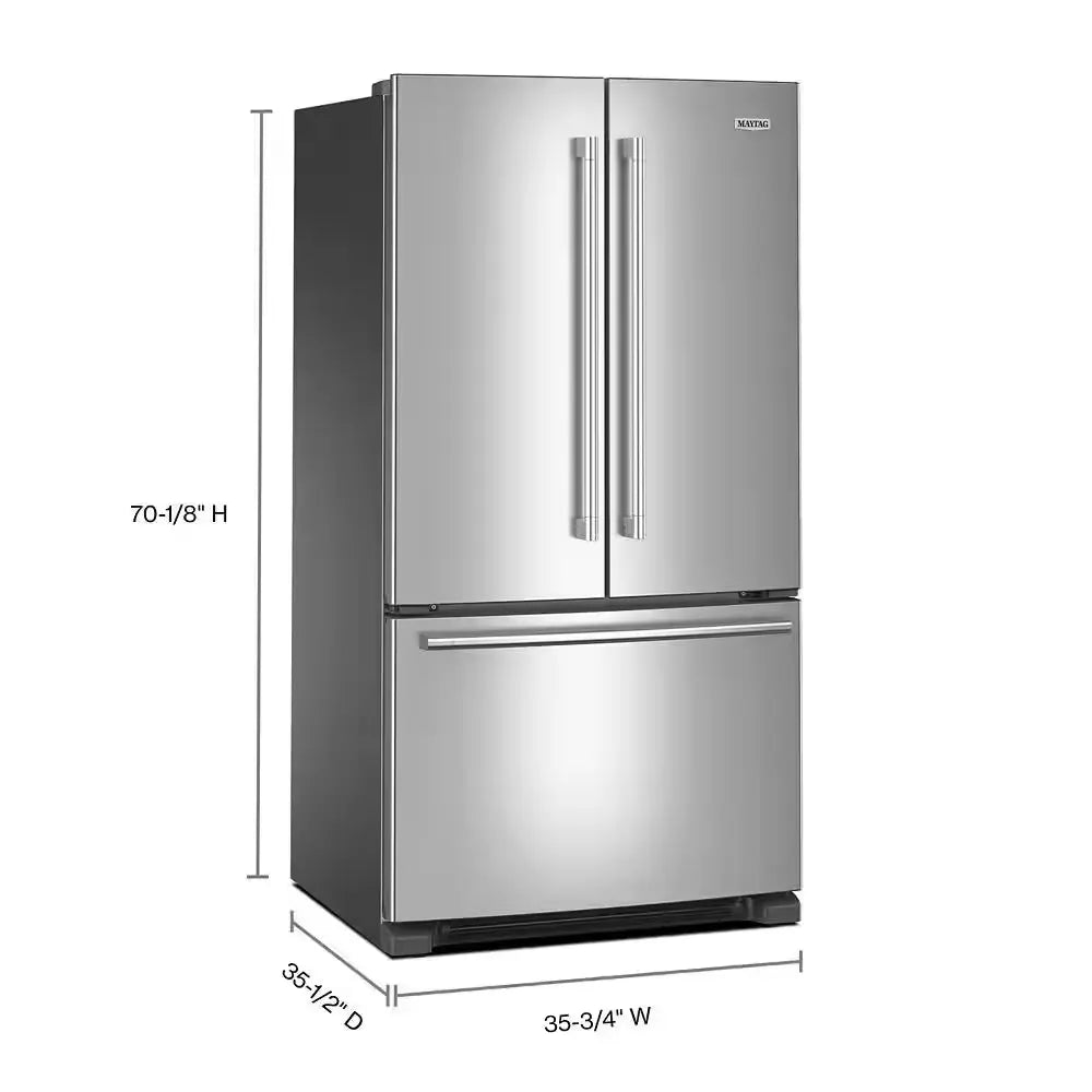 25 Cu. Ft. French Door Refrigerator in Fingerprint Resistant Stainless Steel, Energy Star Certified | Fridge.com