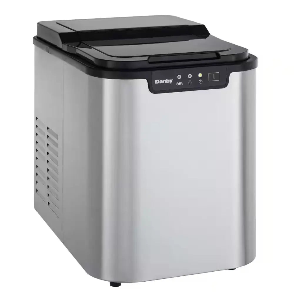 25 Lbs. Portable Countertop Ice Maker in Stainless Steel | Fridge.com