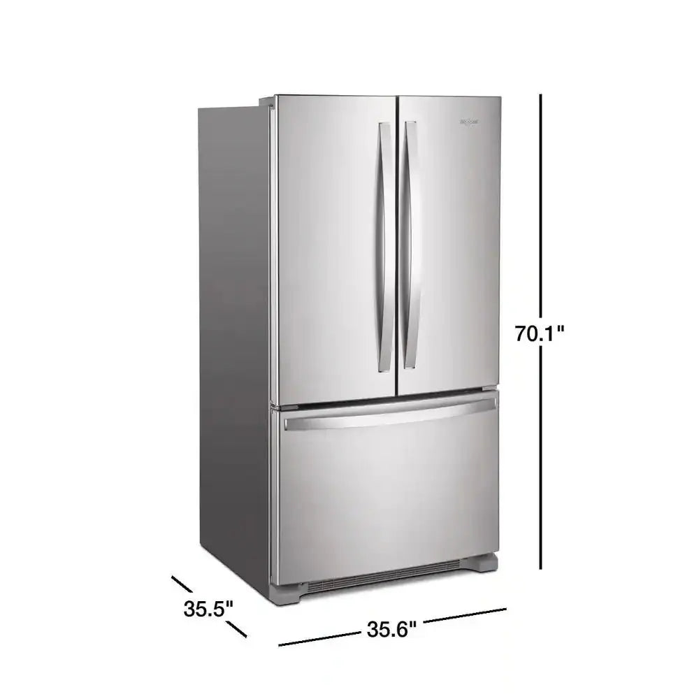 25.2 Cu. Ft. French Door Refrigerator in Fingerprint Resistant Stainless Steel with Internal Water Dispenser | Fridge.com