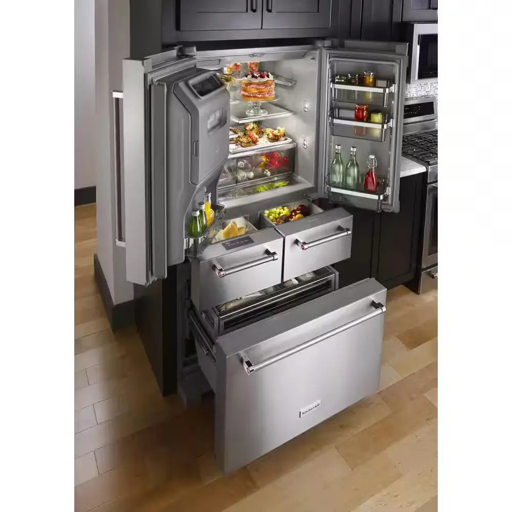 25.8 Cu. Ft. French Door Refrigerator in Stainless Steel with Platinum Interior | Fridge.com