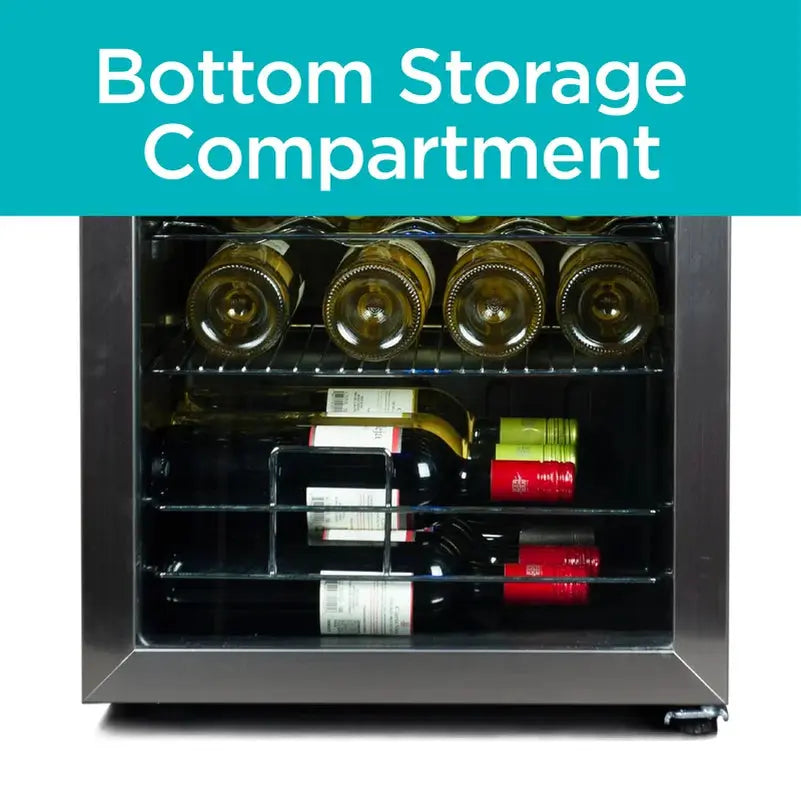 26 Bottle Single Zone Freestanding Wine Refrigerator | Fridge.com