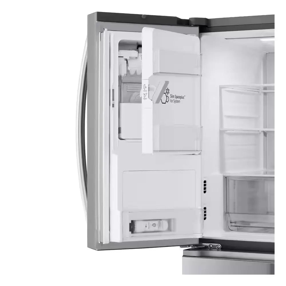 26 Cu. Ft. SMART Counter Depth MAX French Door Refrigerator with Full Convert Drawer in Printproof Stainless | Fridge.com