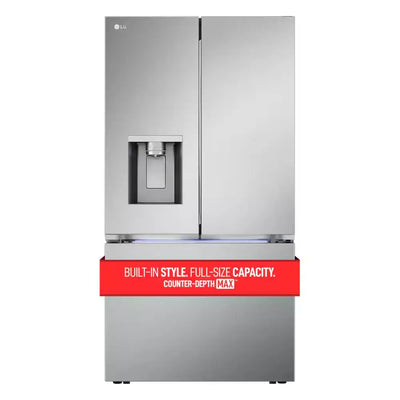 26 Cu. Ft. Smart Counter-Depth MAX French Door Refrigerator with 4 Types of Ice in Printproof Stainless Steel | Fridge.com