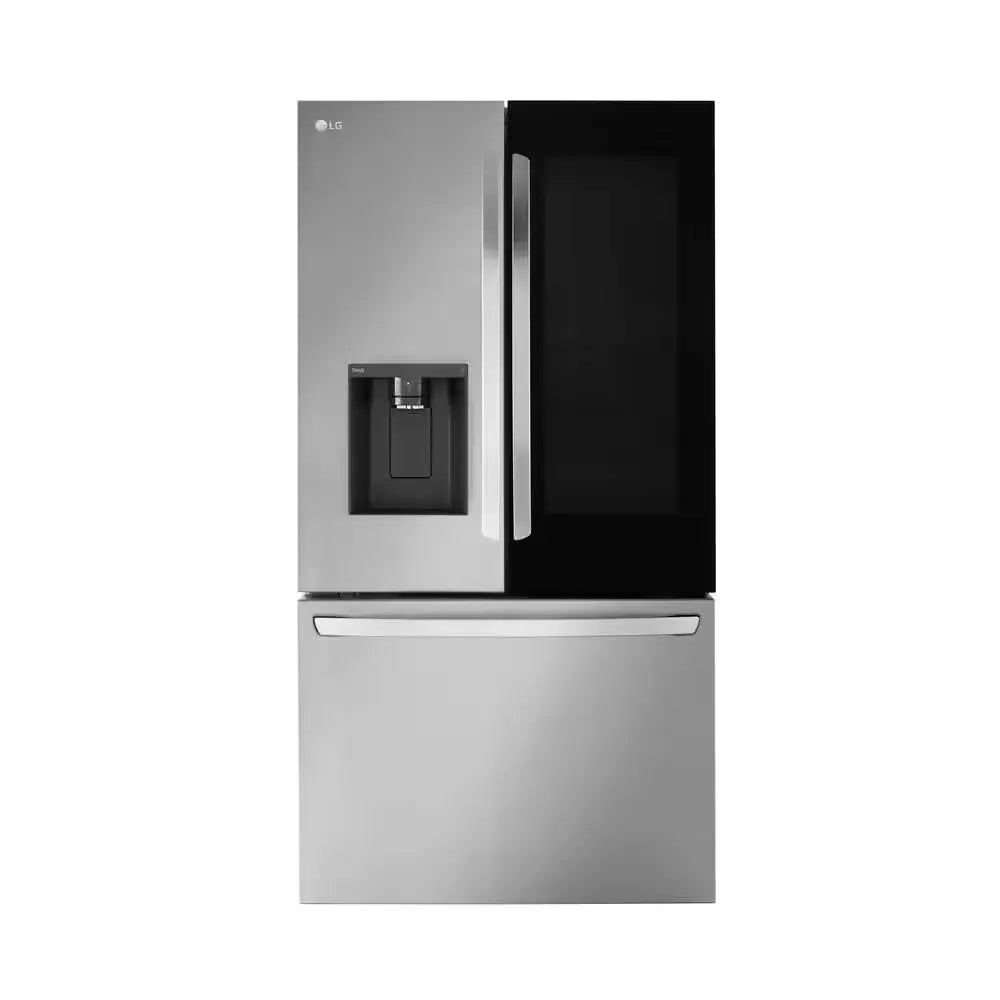 26 Cu. Ft. Smart Instaview Counter Depth MAX French Door Refrigerator in Printproof Stainless Steel | Fridge.com