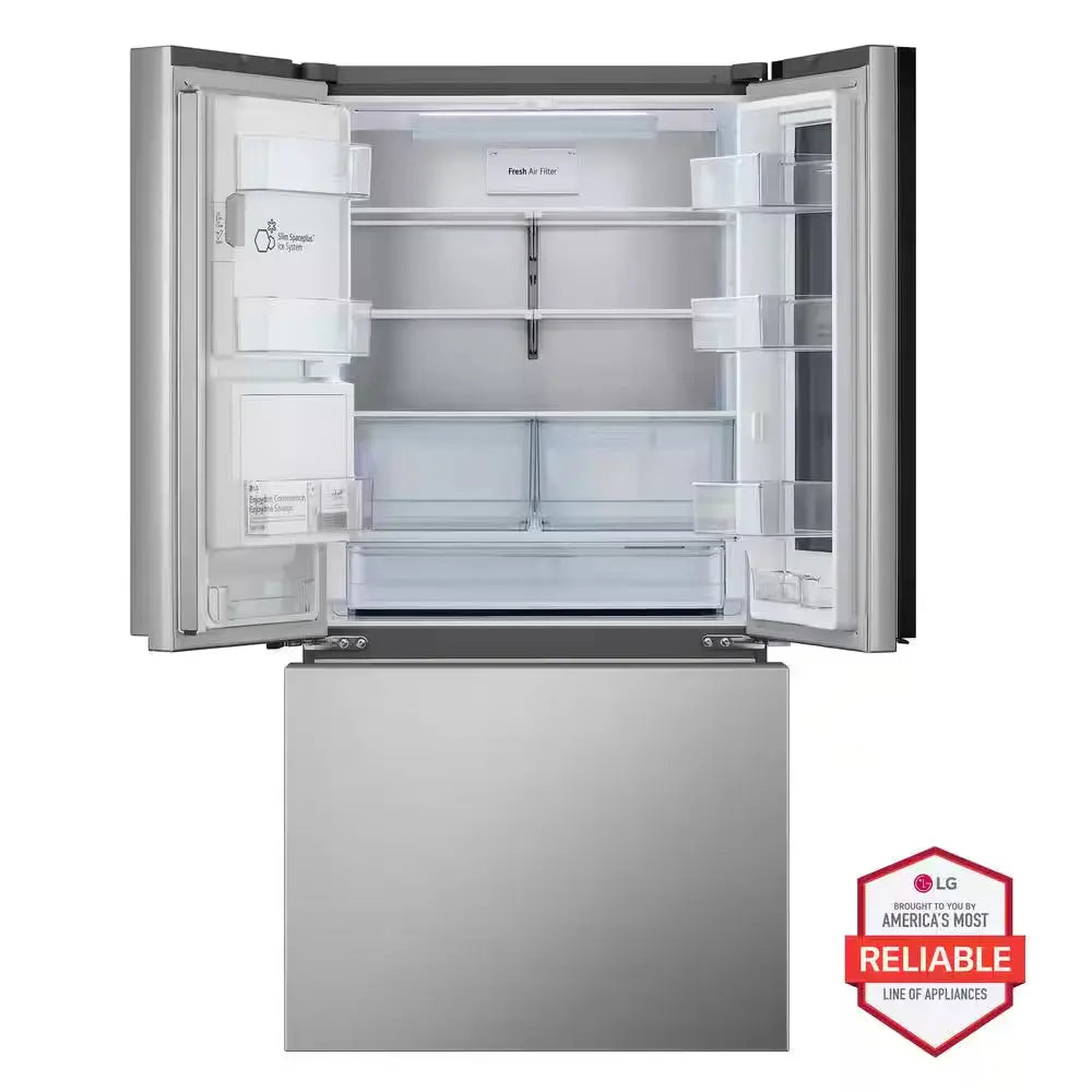 26 Cu.Ft. SMART Counter Depth MAX French Door Refrigerator with Door-In-Door Instaview in Printproof Stainless Steel | Fridge.com