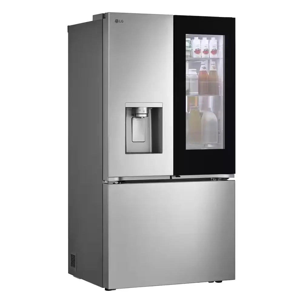 26 Cu.Ft. SMART Counter Depth MAX French Door Refrigerator with Door-In-Door Instaview in Printproof Stainless Steel | Fridge.com