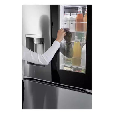 26 Cu.Ft. SMART Counter Depth MAX French Door Refrigerator with Door-In-Door Instaview in Printproof Stainless Steel | Fridge.com