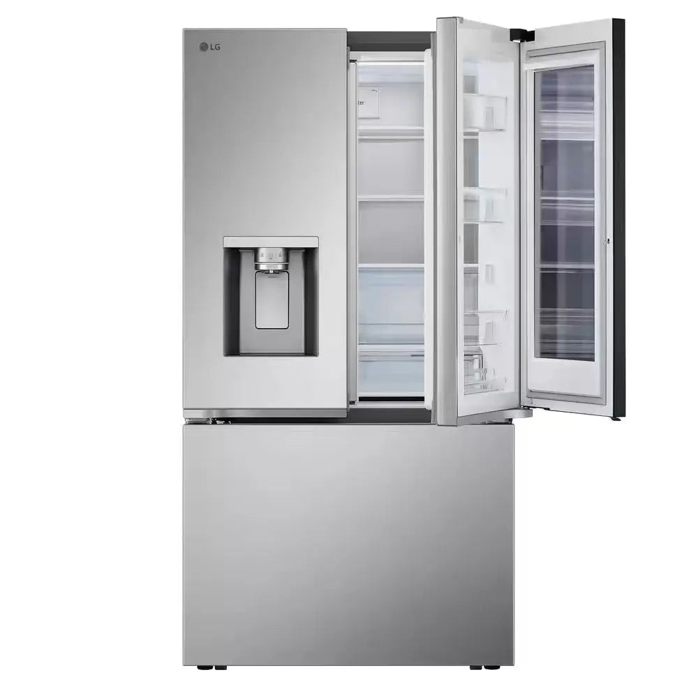 26 Cu.Ft. SMART Counter Depth MAX French Door Refrigerator with Door-In-Door Instaview in Printproof Stainless Steel | Fridge.com