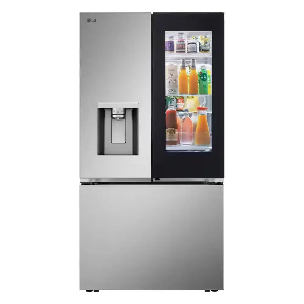 26 Cu.Ft. SMART Counter Depth MAX French Door Refrigerator with Door-In-Door Instaview in Printproof Stainless Steel | Fridge.com