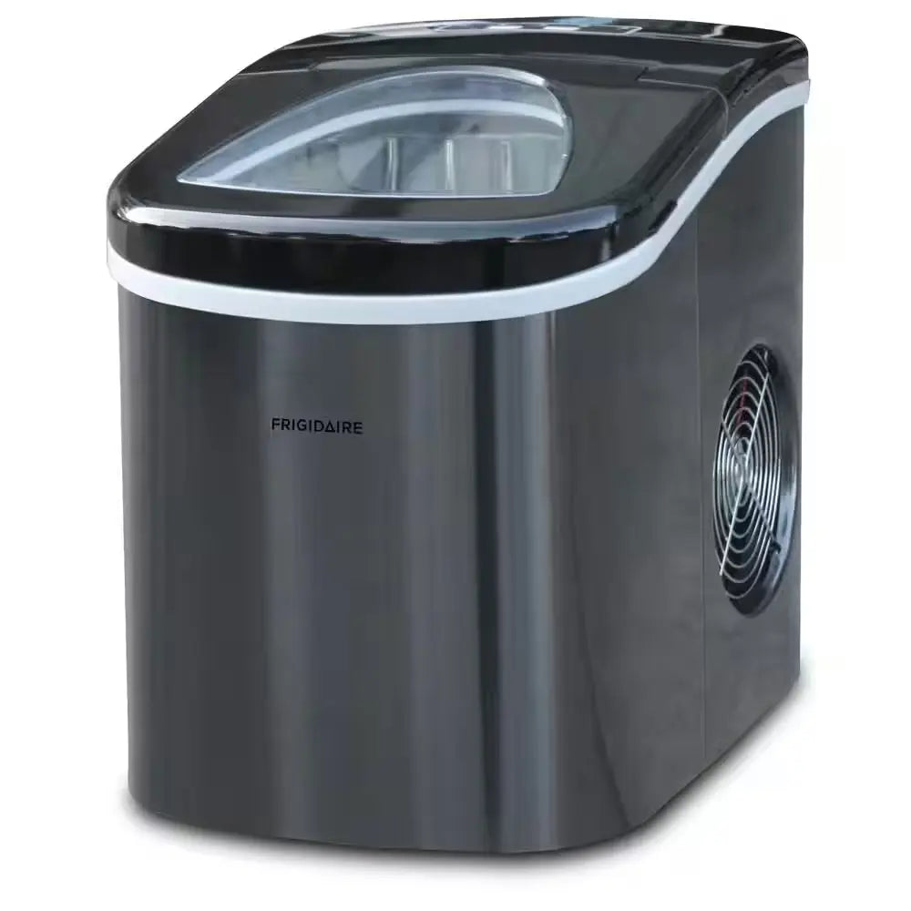 26 Lb. Portable Counter Top Ice Maker in Black Stainless | Fridge.com