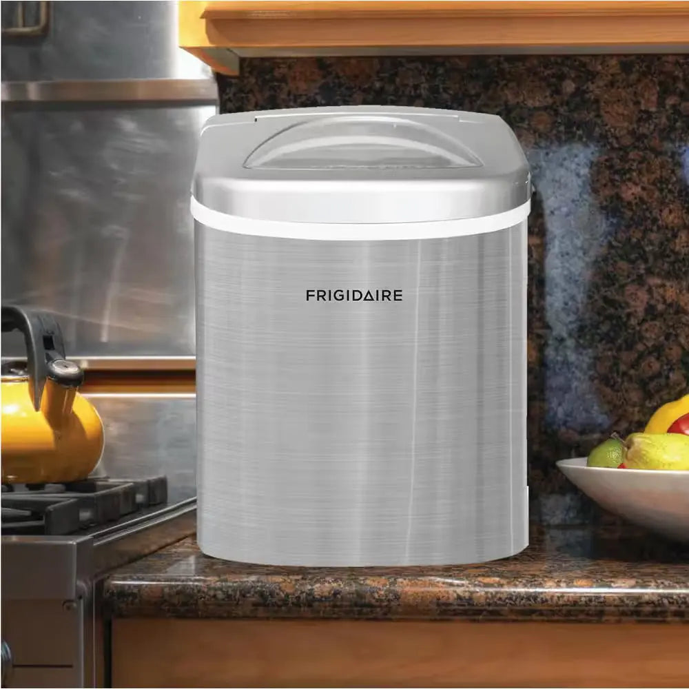 26 Lb. Portable Countertop Ice Maker in Stainless Steel | Fridge.com