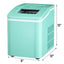 26 Lb. Portable Ice Maker in Green with Ice Scoop and Detachable Basket | Fridge.com