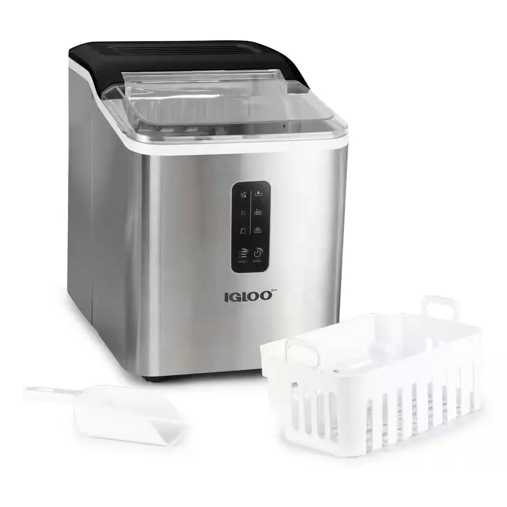 26 Lb. Portable Ice Maker in Stainless Steel | Fridge.com