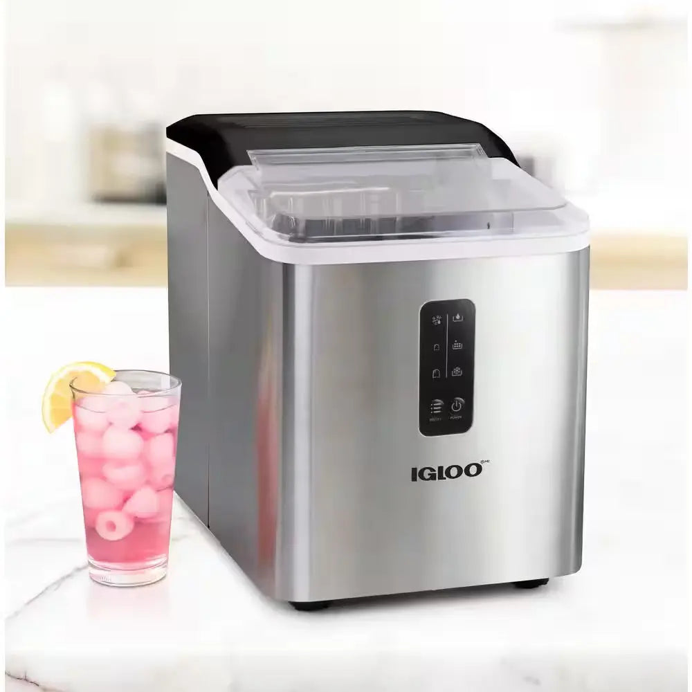 26 Lb. Portable Ice Maker in Stainless Steel | Fridge.com