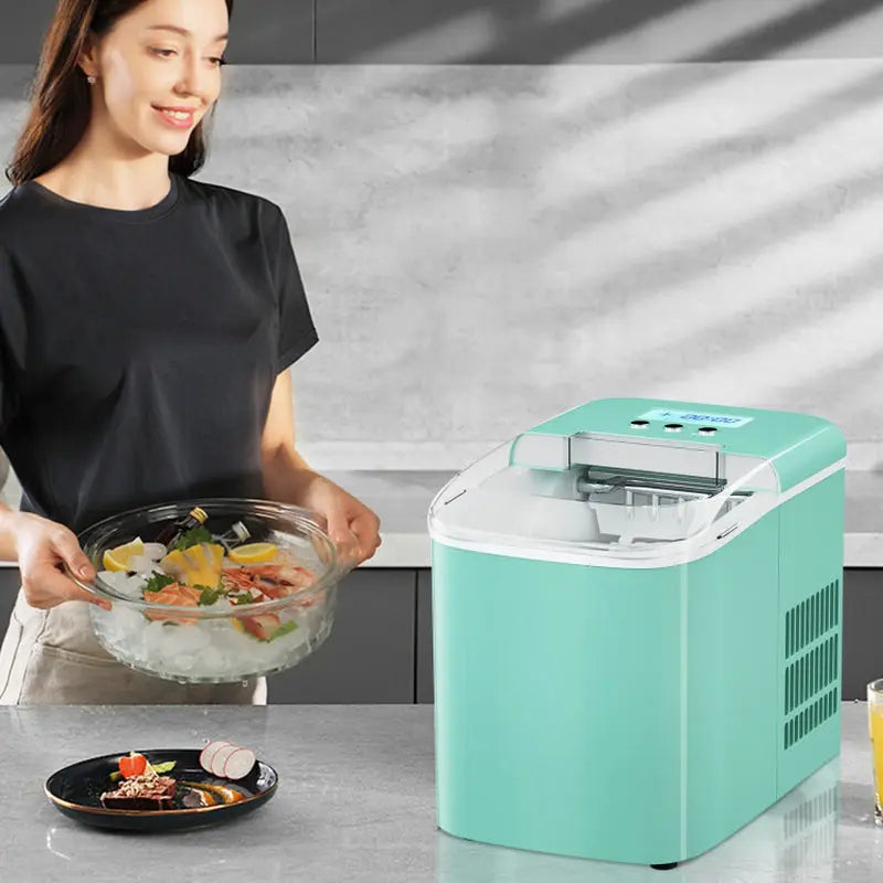 26 Lbs Countertop LCD Display Ice Maker with Ice Scoop | Fridge.com