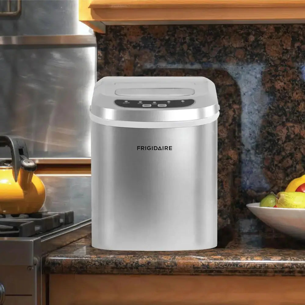 26 Lbs. Freestanding Ice Maker in Silver | Fridge.com