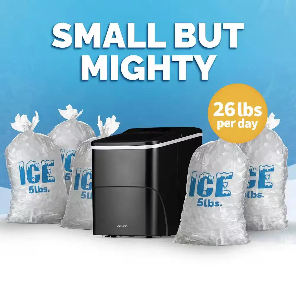 26 Lbs. Portable Ice Maker in Matte Black | Fridge.com