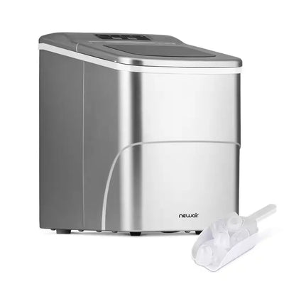 26 Lbs. Portable Ice Maker in Silver | Fridge.com