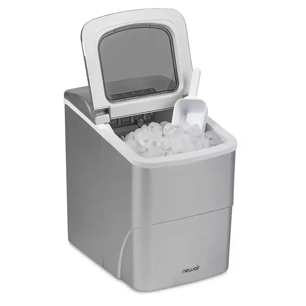 26 Lbs. Portable Ice Maker in Silver | Fridge.com