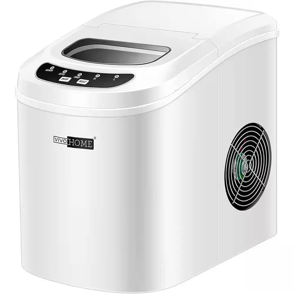 26 Lbs. per Day Portable Compact Countertop Ice Maker in Black | Fridge.com